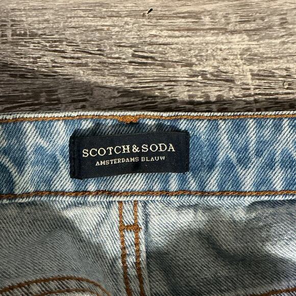 Scotch & Soda Amsterdam Blauw Men’s Jeans 30x32 Light Wash - Picture 8 of 14